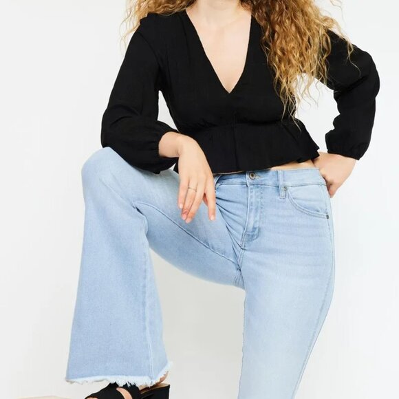 Kancan High Rise Curvy Flare Jeans - Picture 8 of 12